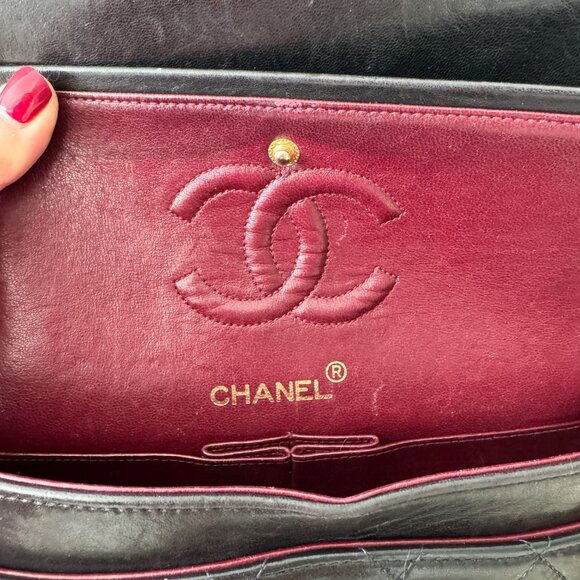 Chanel vintage black classic flap GHW - Picture 15 of 16